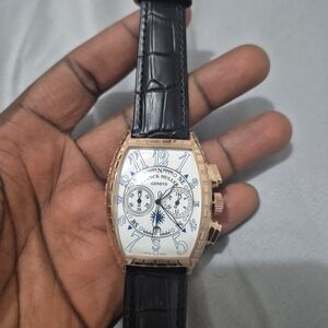 Franck Muller Black and Gold Watch